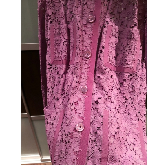 Gucci purple lace cardigan jacket - Picture 7 of 8
